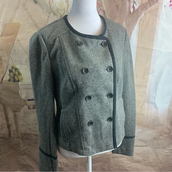 NEW LOFT Double Breasted Button Down Blazer - Picture 4 of 10